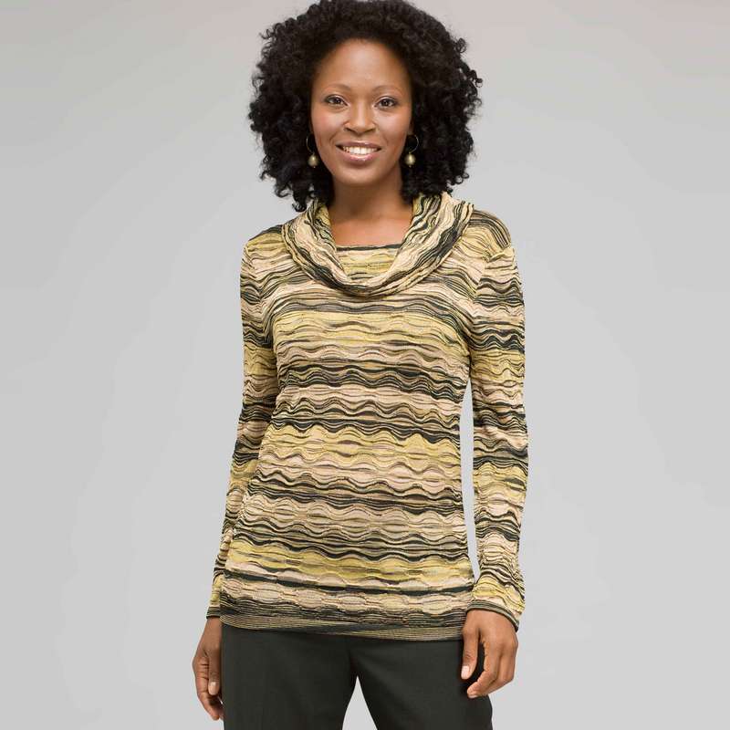 Tonal Patterned Sweater, Laurel Multi, large image number 0