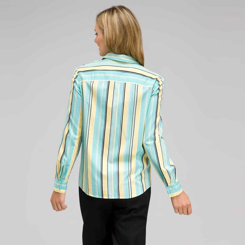 Long Sleeve Striped Button Down, Multi, large image number 1